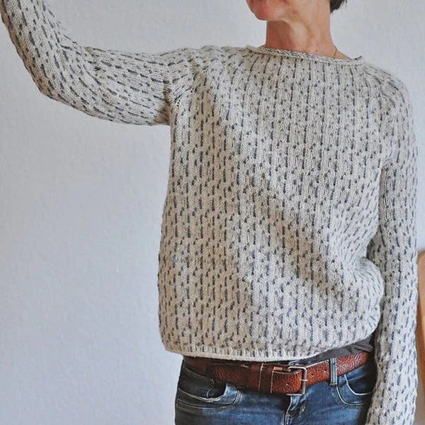 Elise™ - Patterned Knit Sweater