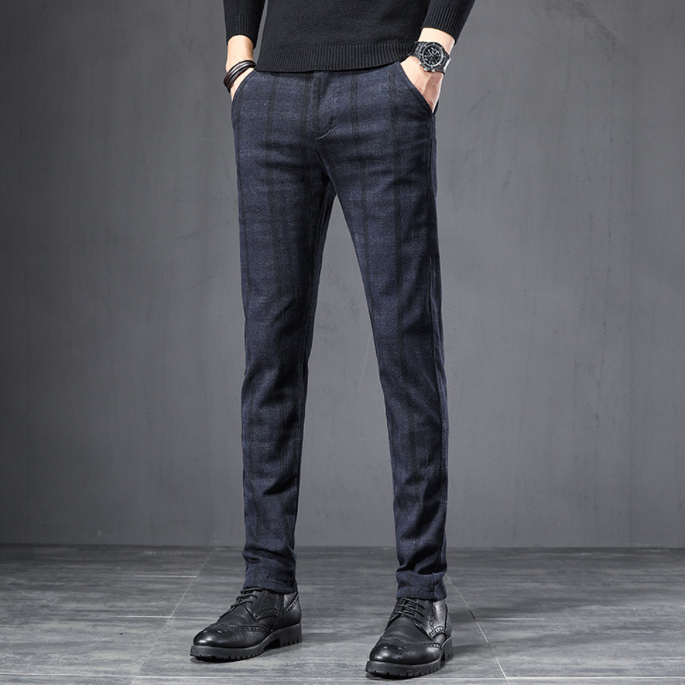 Richmond Plaid Casual Pants