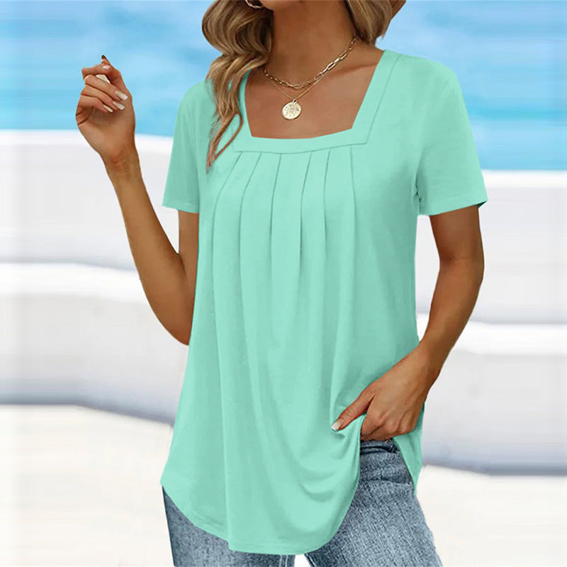 Mindy™ - Elegant Pleated Blouse