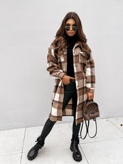 Kaitlyn™ - Plaid Longline Jacket