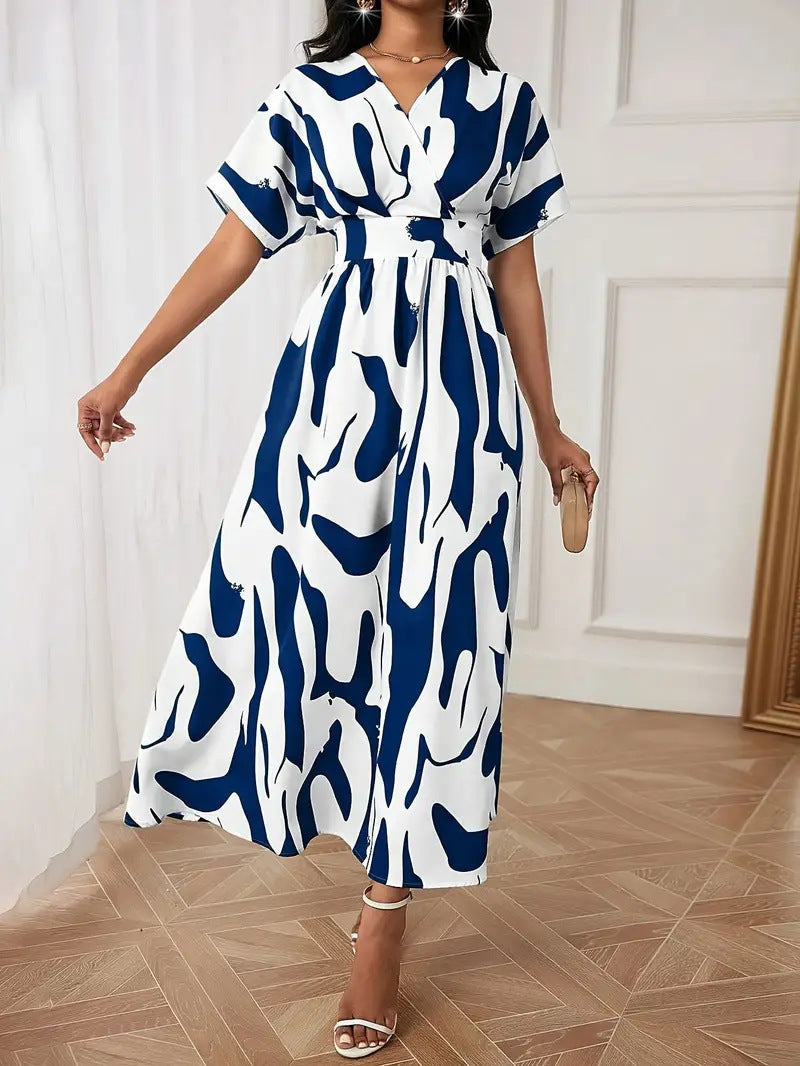 Zahara™ - Abstract Elegance Dress