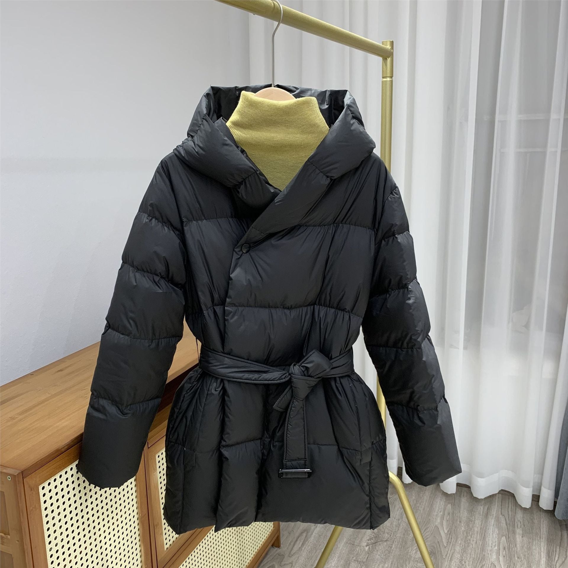 Luna™ - Belted Quilted Hooded Jacket