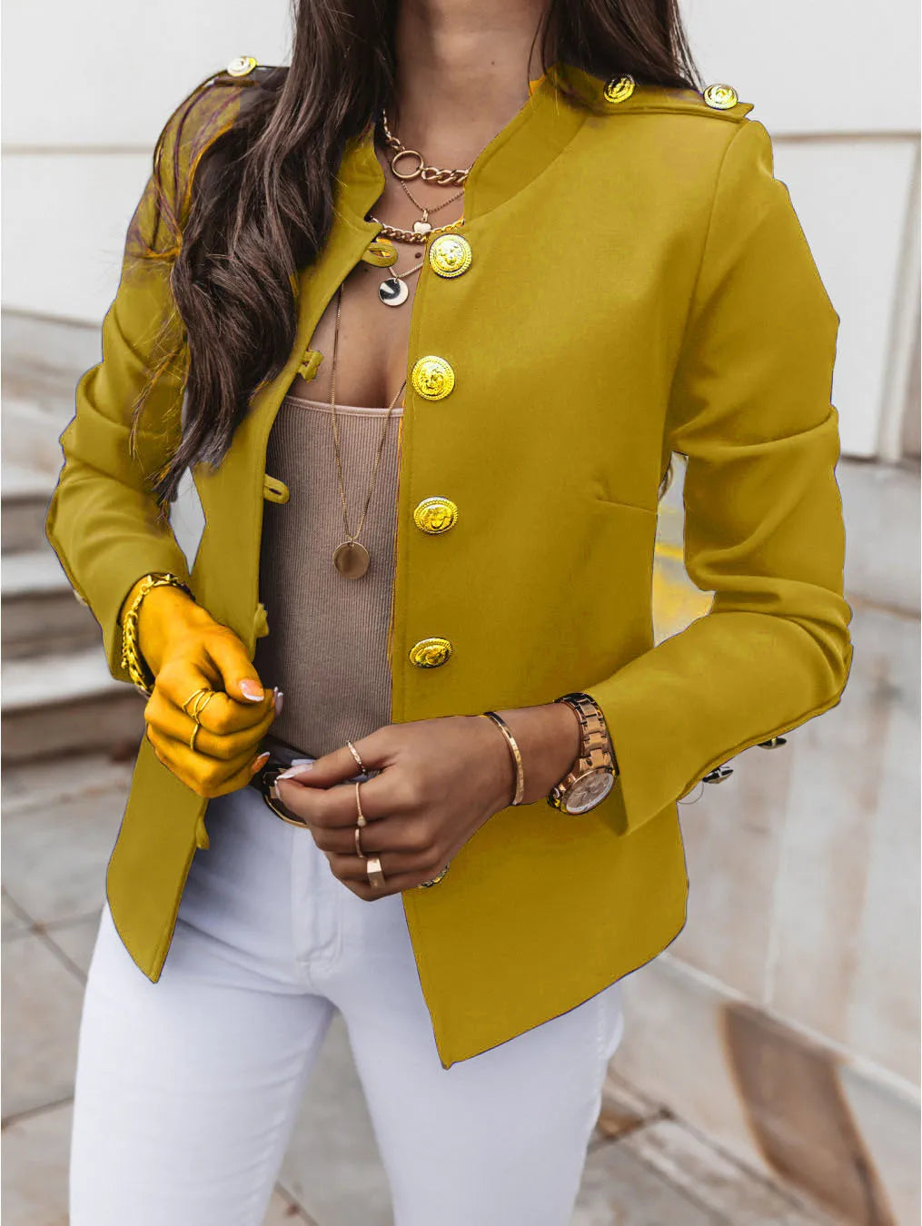 Herra™ - Elegant Buttoned Jacket