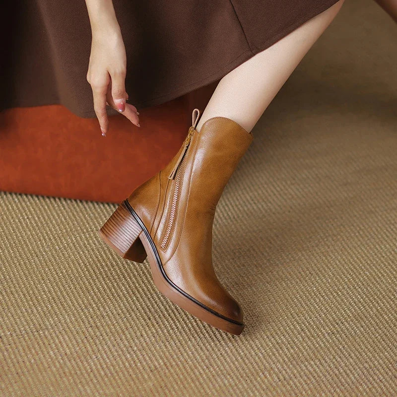 Serene™ - Chic Block Heel Ankle Boots