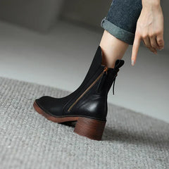 Serene™ - Chic Block Heel Ankle Boots