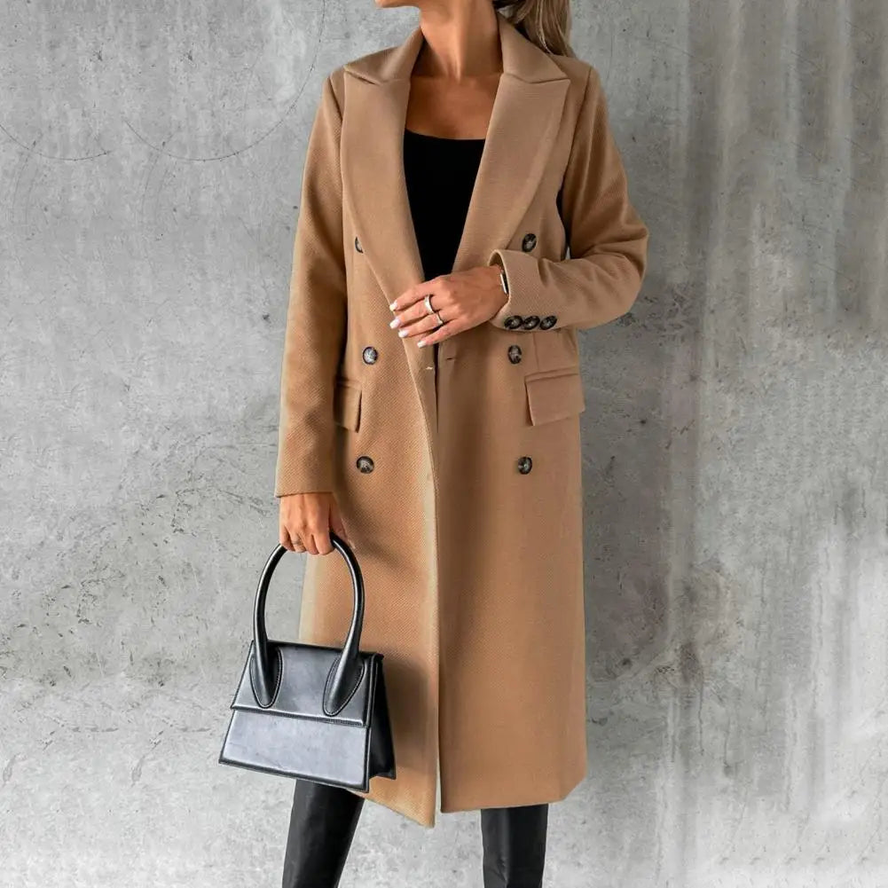 Lysandra™ - Elegant Double-Breasted Coat