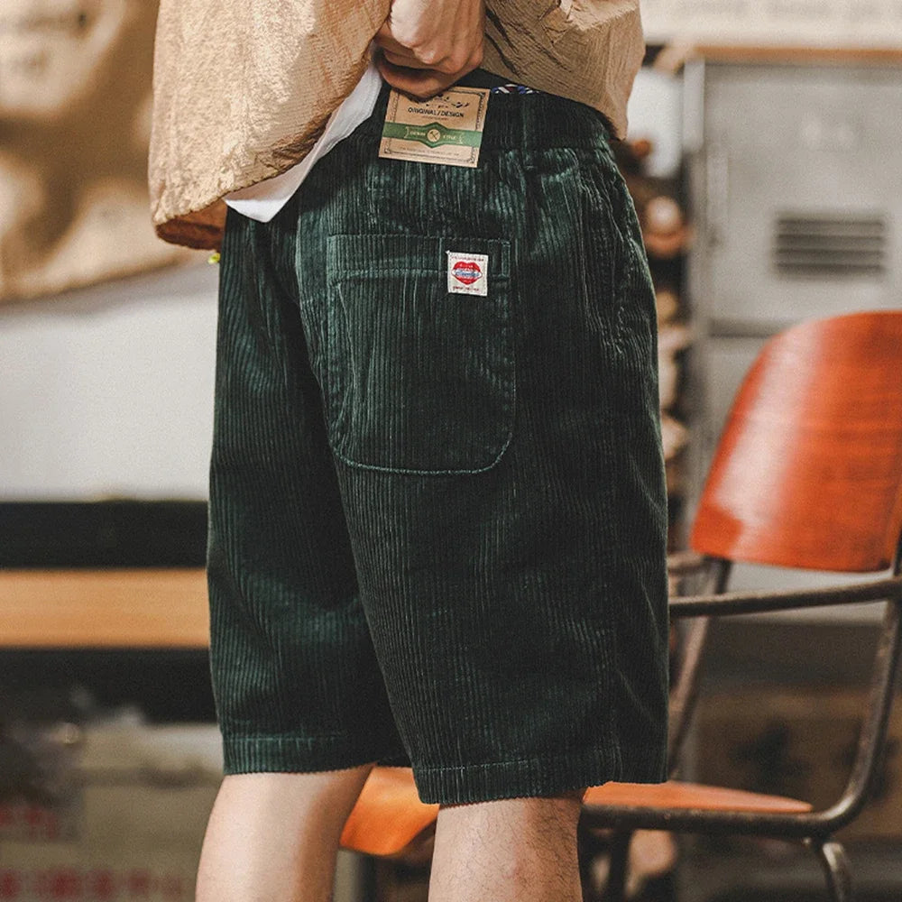 Men's Retro Corduroy Shorts