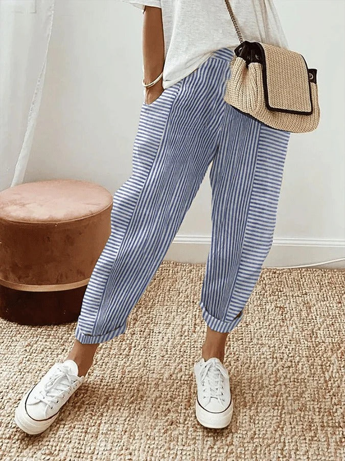 Lora Striped Pants