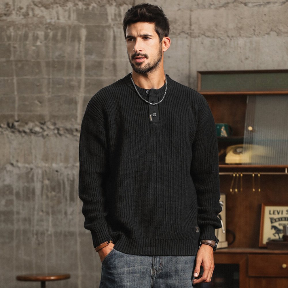 Carter Knit Henley Sweater