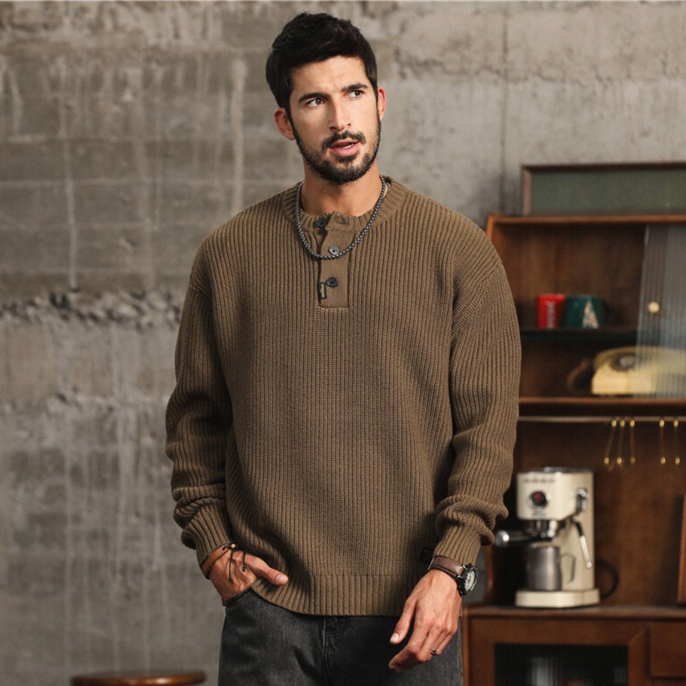 Carter Knit Henley Sweater