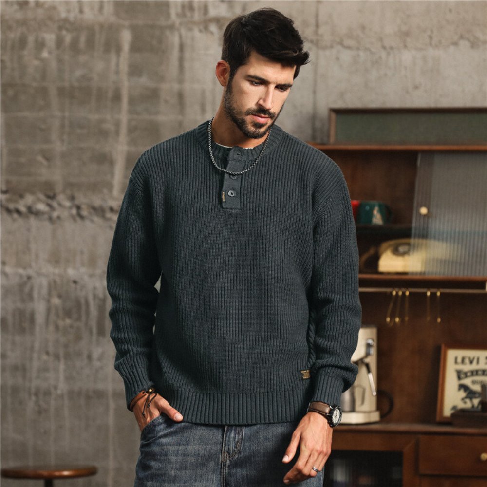 Carter Knit Henley Sweater