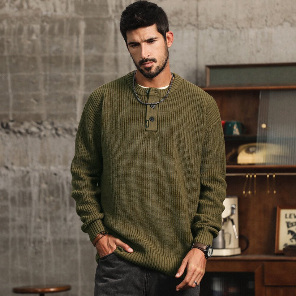 Carter Knit Henley Sweater