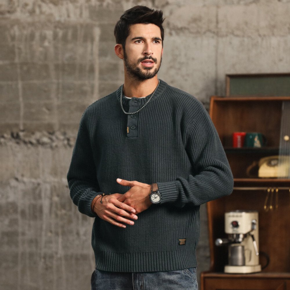 Carter Knit Henley Sweater