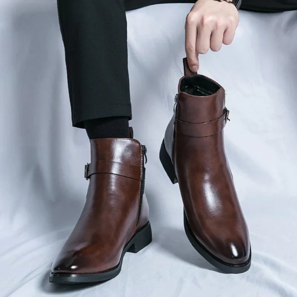 Deniro Leather Chelsea Boots