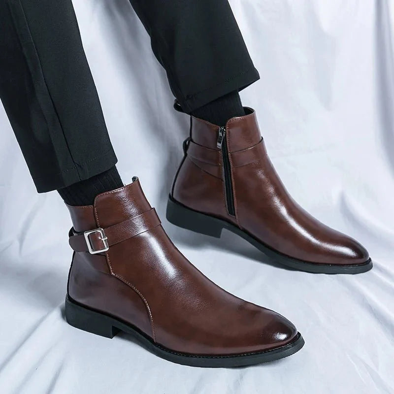 Deniro Leather Chelsea Boots