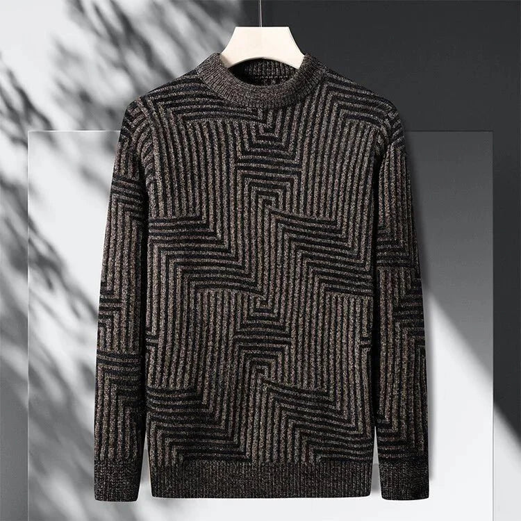 Men's Casual Striped Sweater