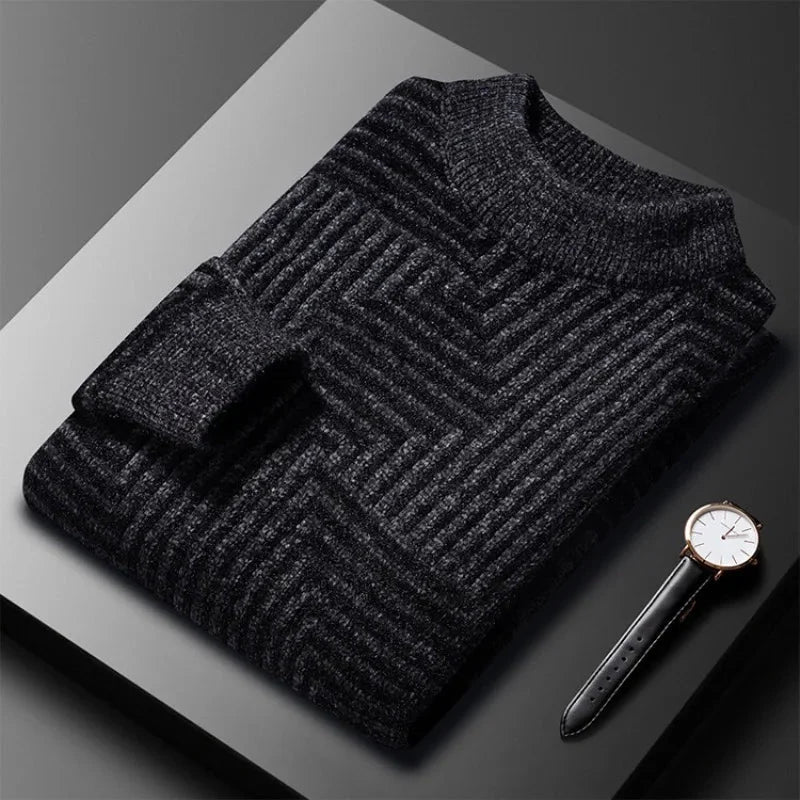 Men's Casual Striped Sweater