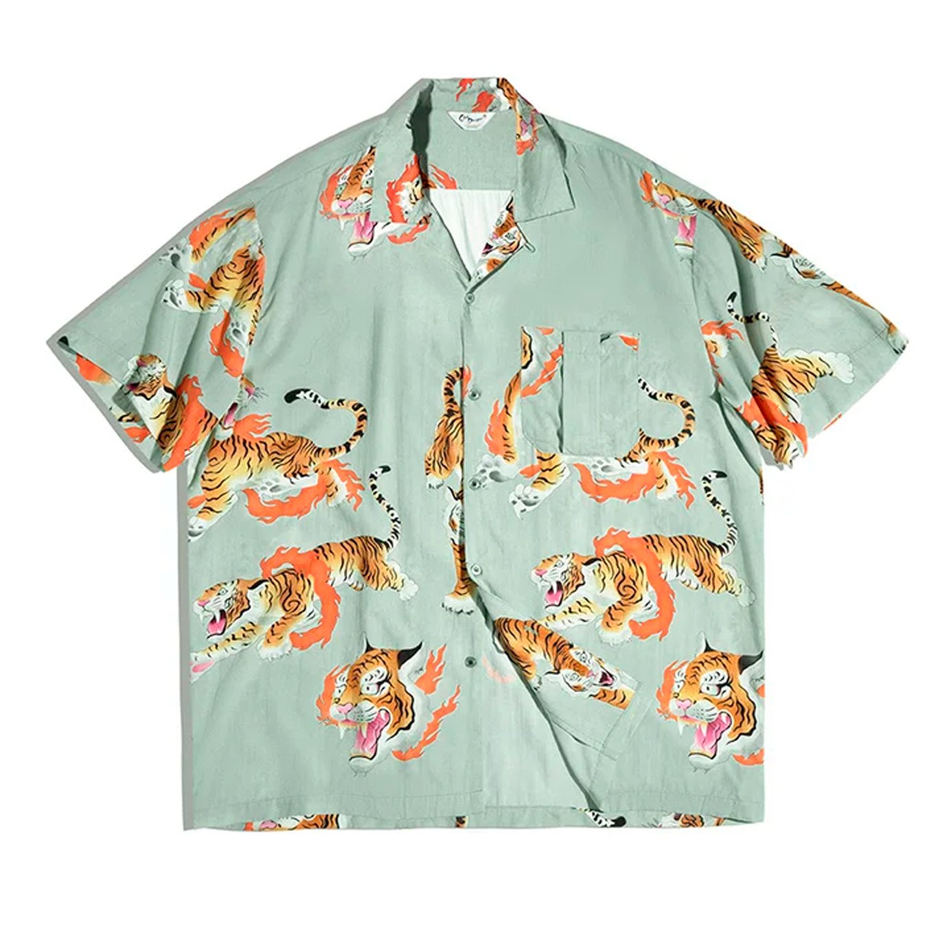 Men's Hawaiian Tiger Shirt