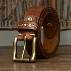 Vintage Cowhide Leather Belt